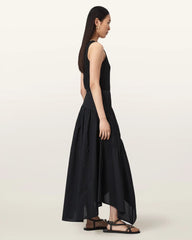 Nuria Gathered Maxi Skirt