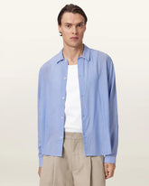 Furrow Long Sleeve Boxy Striped Shirt