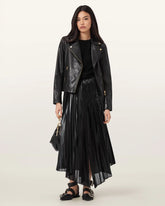 Jax Pleated Midi Skirt