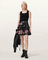 Zora Lace Trimmed Mini Skirt