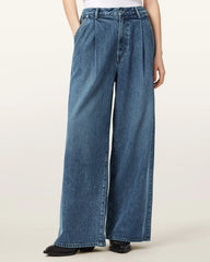 Haze Wide Leg Pleated Jeans