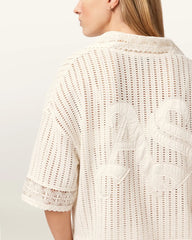 Elma Crochet Lace Cropped Top