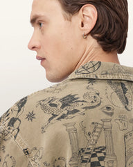 Sherb Printed Canvas Shacket
