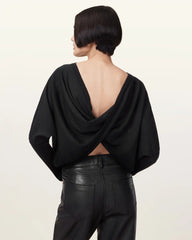 Julieana Wrap Merino Wool Jumper