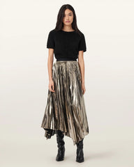 Jax Pleated Midi Skirt