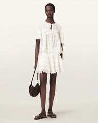 Lillith Embroidered Mini Skirt