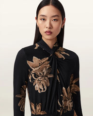 Mina Floral A-Line Maxi Dress