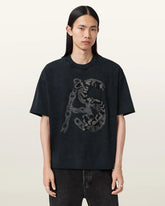 Scale Cropped Graphic T-Shirt