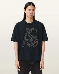 Scale Cropped Graphic T-Shirt