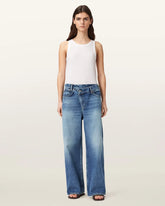 Aki Wide Leg Crossover Jeans