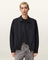 Trey Black Ramskull Pointed Collar Jacket