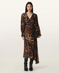 Danni Shirr Midi Dress