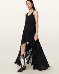 Dorina Sleeveless Ruched Maxi Dress