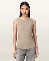 Katarina Boat Neck Slim Fit Tank Top