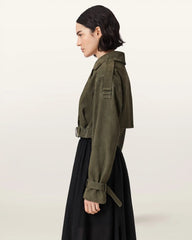 Ophelia Cropped Suede Jacket