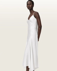 Ava Sleeveless Satin Midi Dress