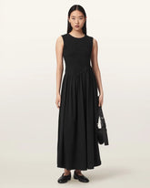 Luna Crinkle Cotton Midi Dress