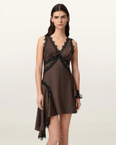 Ilka Asymmetric Lace Mini Dress