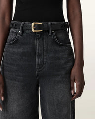 Sage Cut Out Leather Belt