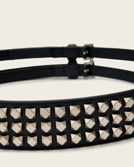 Drea Leather Studded Belt