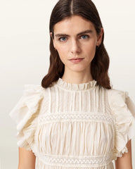 Harriet Short Sleeve Ruched Relaxed Fit Top