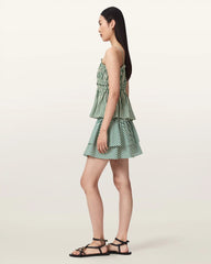 Kali Cotton Striped Mini Skirt