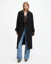 Mabel Double Breasted Long Line Coat