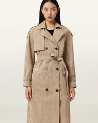 Reed Suede Trench Coat
