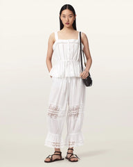 Solene Cropped Lace Pants