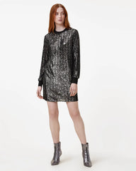 Solstice Long Sleeve Sequin Mini Dress