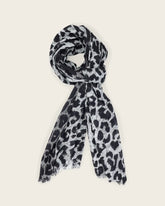 Leia Leopard Print Cotton Scarf