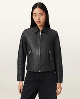 Danbury Leather Biker Jacket