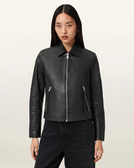 Danbury Leather Biker Jacket