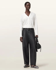 Mazzy Cropped Embellished Cardigan