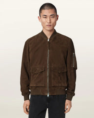 Rokko Relaxed Suede Bomber Jacket