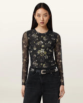 Ellie Mesh Long Sleeve T-Shirt