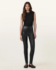 Cora High-Rise Faux Leggings