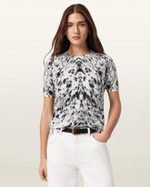 Anouk Snake Print Merino Wool T-Shirt