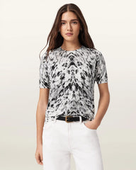 Anouk Snake Print Merino Wool T-Shirt