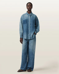 Charli Illusion of Denim Long Sleeve Shirt