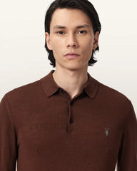 Mode Merino Long Sleeve Ramskull Polo Shirt