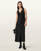Darya Bias Cut Maxi Skirt