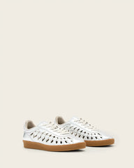 Velma Leather Woven Sneakers