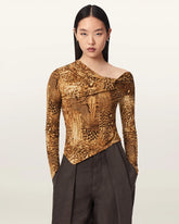 Arlie Long Sleeve Off-The-Shoulder Top