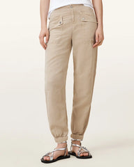 Val High-Rise Cargo Linen Blend Pants