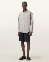 Roma Oversized Long Sleeve Striped Shirt