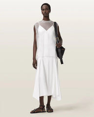 Ava Sleeveless Satin Midi Dress