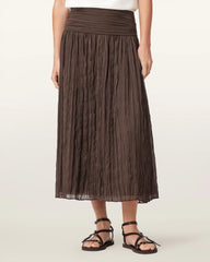 Asal Ruched Maxi Skirt