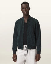 Morten Relaxed Fit Suede Bomber Jacket