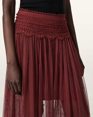 Trixie Lace Midi Skirt